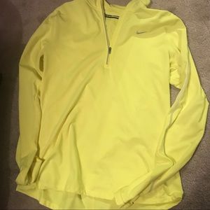 Neon yellow dri fit Nike Shirt